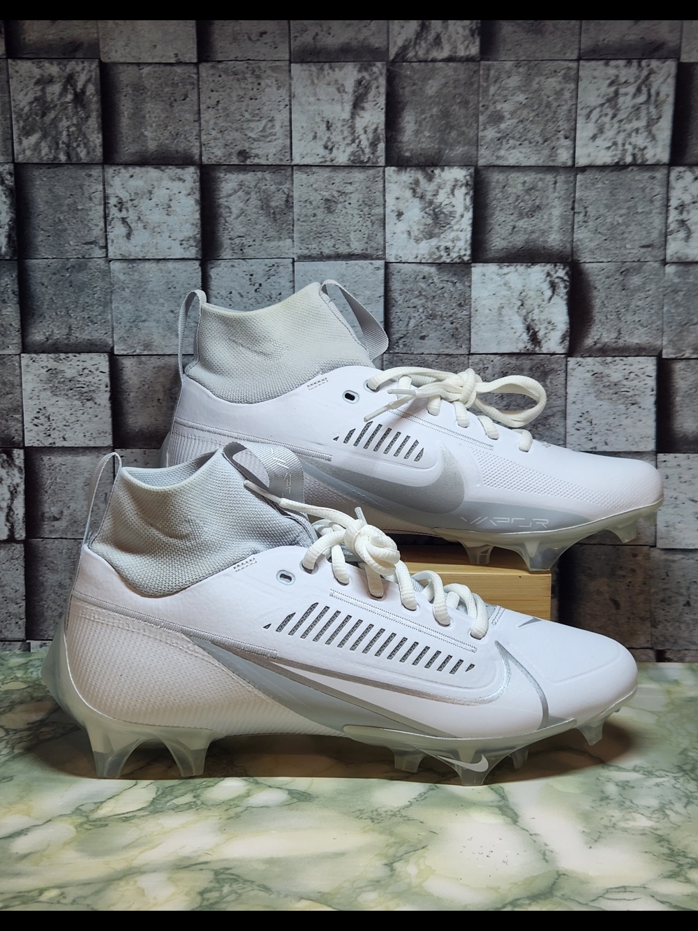 Nike Vapor Edge Pro 360 2 White Metallic Silver Men's Size 8